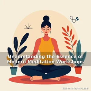 Artistic representation for Understanding the Essence of Modern Meditation Workshops