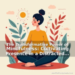 Artistic representation for The Transformative Power of Mindfulness: Cultivating Presence in a Distracted World