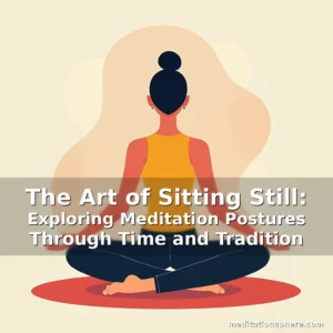 Artistic representation for The Art of Sitting Still: Exploring Meditation Postures Through Time and Tradition