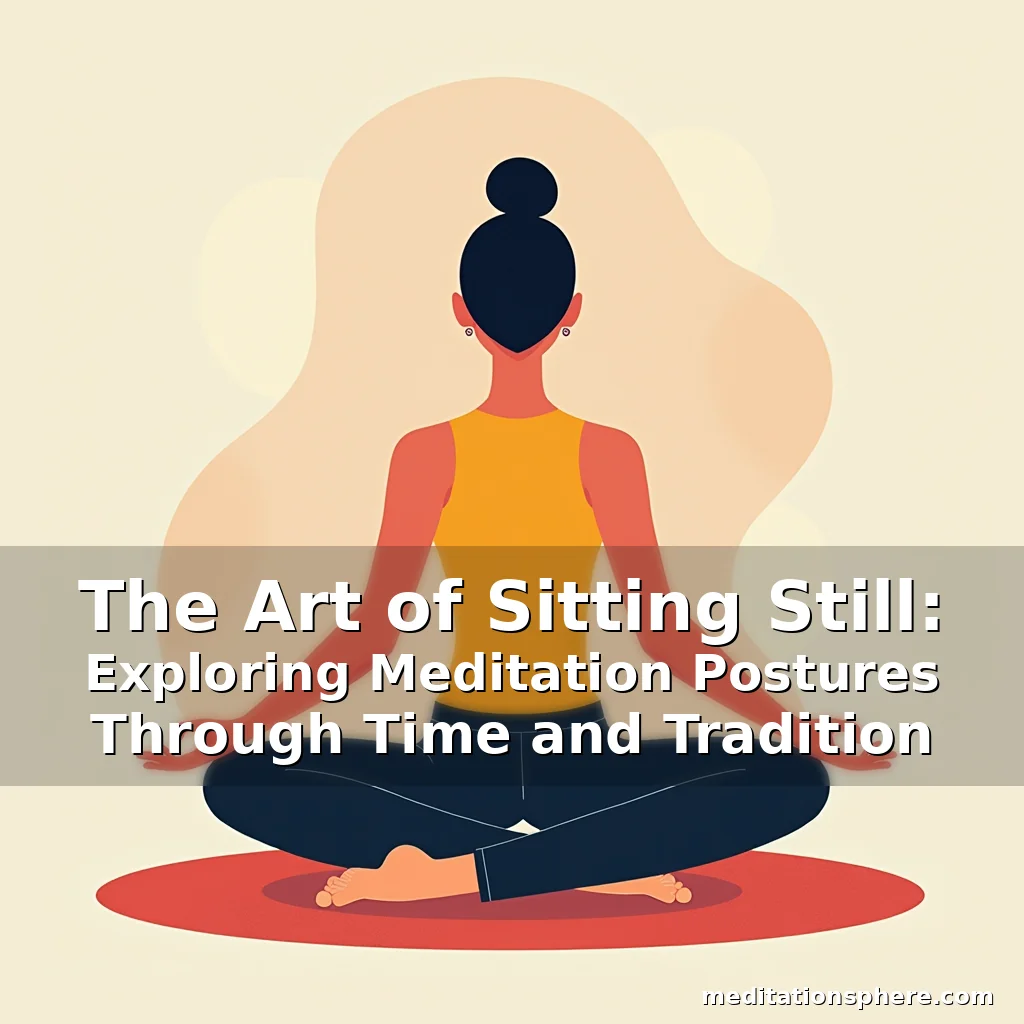 Artistic representation for The Art of Sitting Still: Exploring Meditation Postures Through Time and Tradition