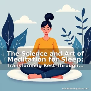 Artistic representation for The Science and Art of Meditation for Sleep: Transforming Rest Through Mindfulness