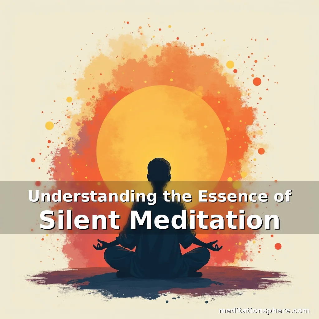 Artistic representation for Understanding the Essence of Silent Meditation