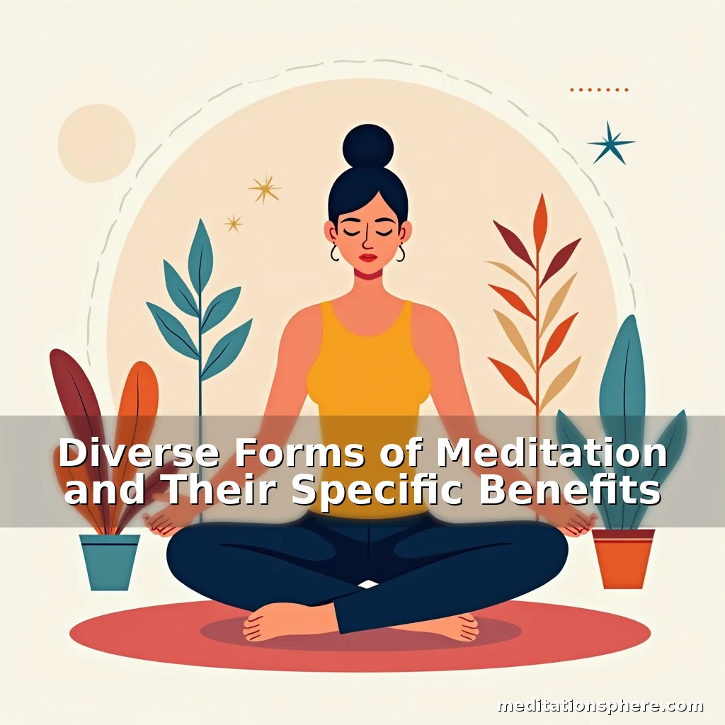 Artistic representation for Diverse Forms of Meditation and Their Specific Benefits