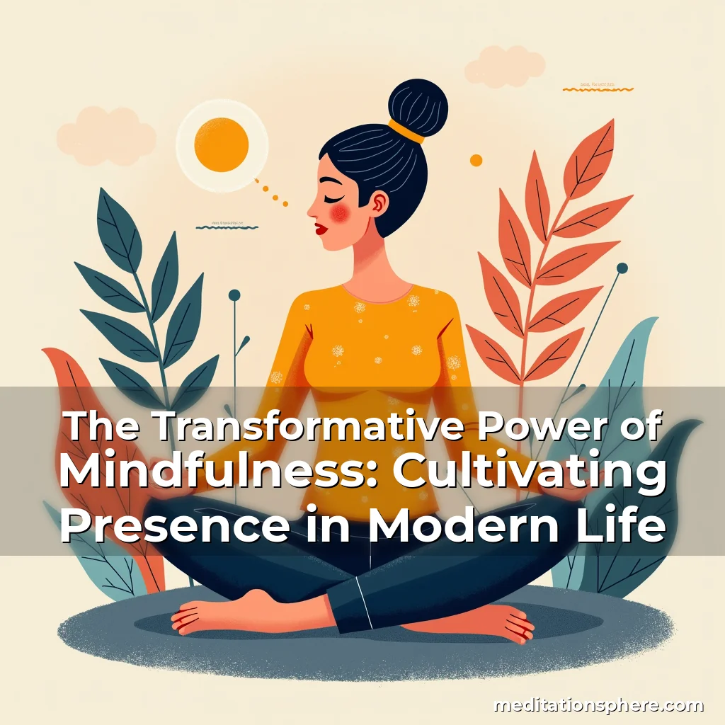 Artistic representation for The Transformative Power of Mindfulness: Cultivating Presence in Modern Life