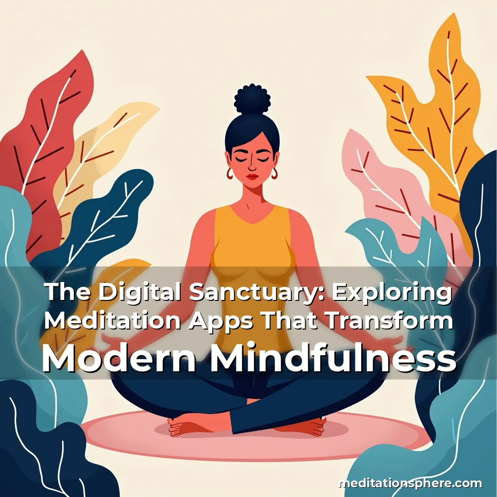 Artistic representation for The Digital Sanctuary: Exploring Meditation Apps That Transform Modern Mindfulness