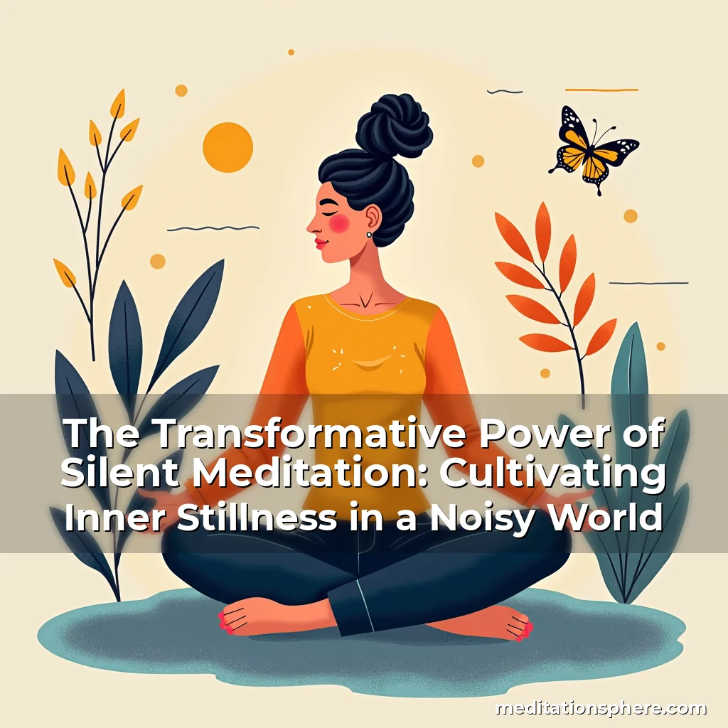 Artistic representation for The Transformative Power of Silent Meditation: Cultivating Inner Stillness in a Noisy World