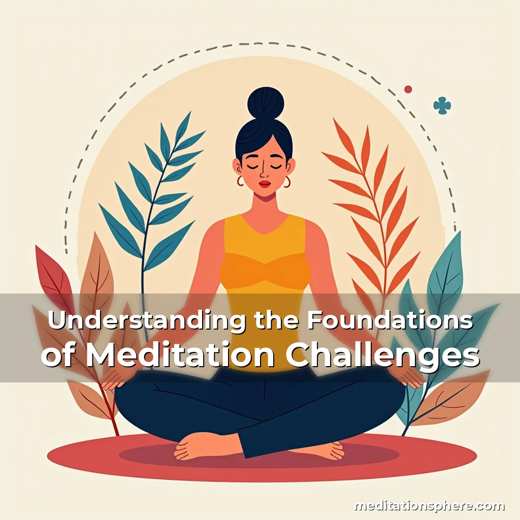 Artistic representation for Understanding the Foundations of Meditation Challenges
