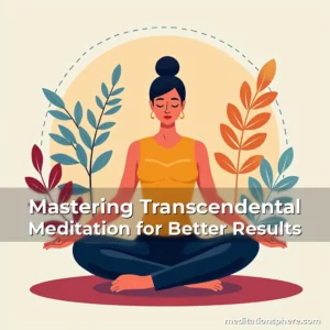 Artistic representation for Mastering Transcendental Meditation for Better Results